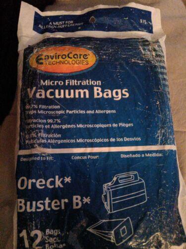Envirocare Replacement Vacuum Cleaner Bags Made to Fit Oreck Super-Deluxe Compact and Buster B canisters 12 Pack