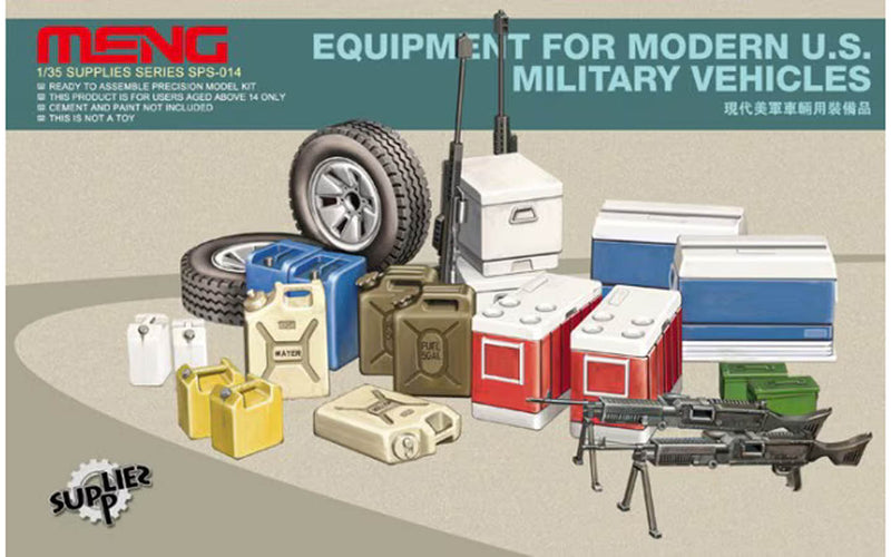 Meng Equipment For Modern U.S. Military Vehicles 1/35th Scale Plastic Model No. SPS-014