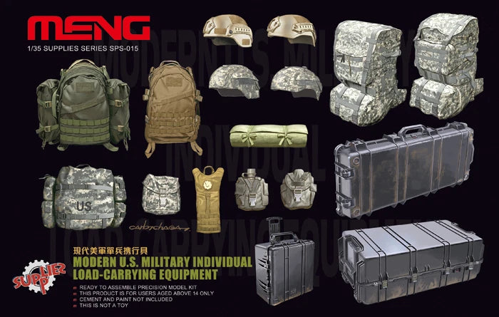 Meng Modern U.S. Military Individual Load Carrying Equipment 1/35th Scale No. SPS015