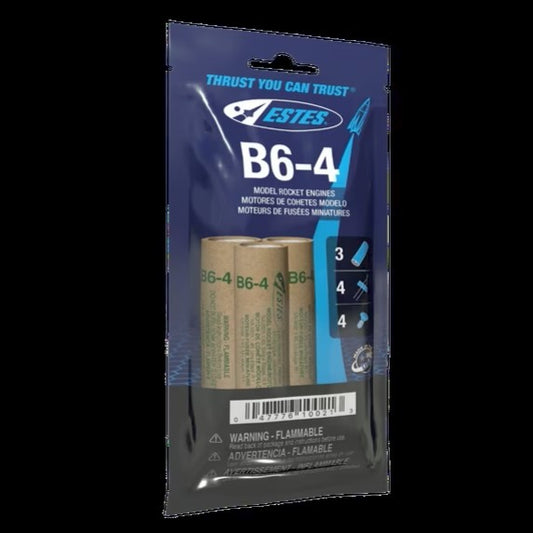 Estes B6-4 Model Rocket Engines 3 Pack