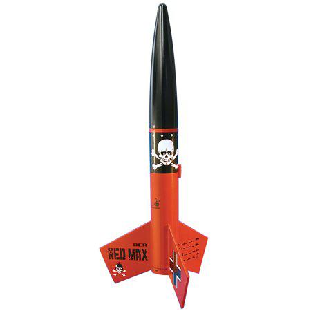 Estes Der Red Max Flying Model Rocket Kit