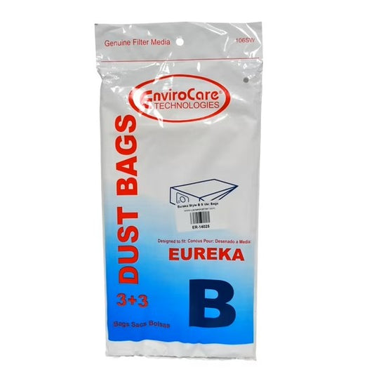 Eureka Canister Style B & S Single Wall Vacuum Bags by EnviroCare