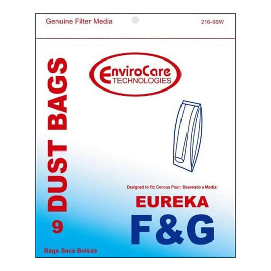 Envirocare Replacement for Eureka F&G Bags, 9 Pack