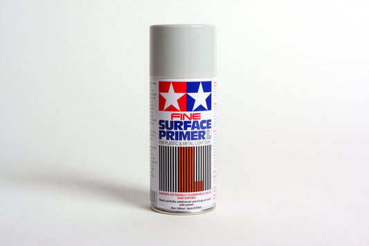 Tamiya Fine Surface Primer Light Gray 180Ml Spray Can No. 87064