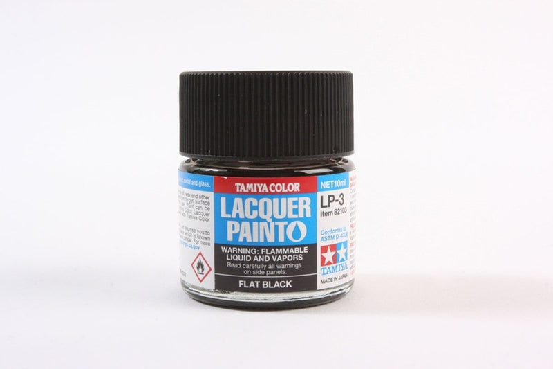 Tamiya Lacquer Paint Flat Black 10 ML No. TAM82103