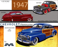 Moebius Models 1/25th Scale 1947 Chevrolet Fleetmaster Aerosedan Plastic Model Kit No. MOE2301