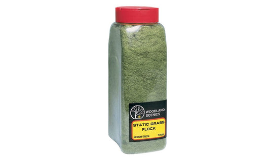 Woodland Scenics Static Grass Flock Medium Green No. FL635
