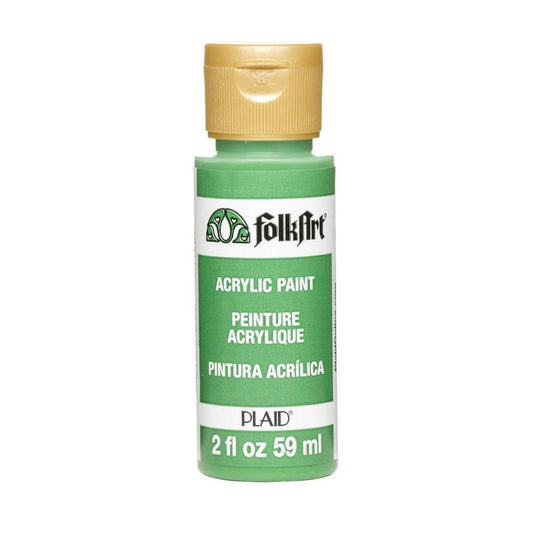 FolkArt Acrylic Craft Paint Matte Finish Bright Green 2 Oz