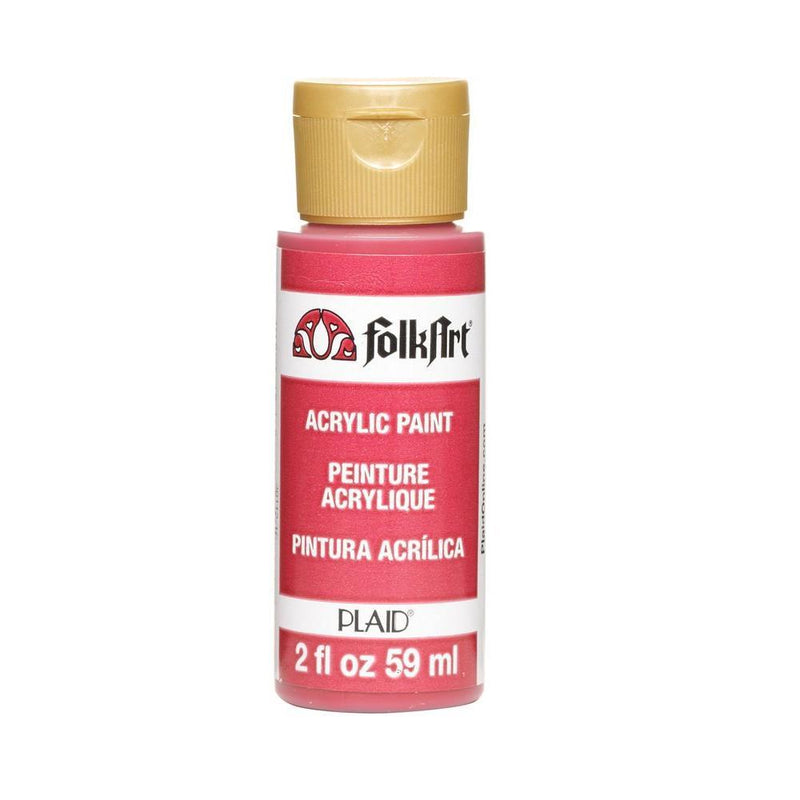 FolkArt Acrylic Craft Paint matte Finish Red 2 Fl Oz