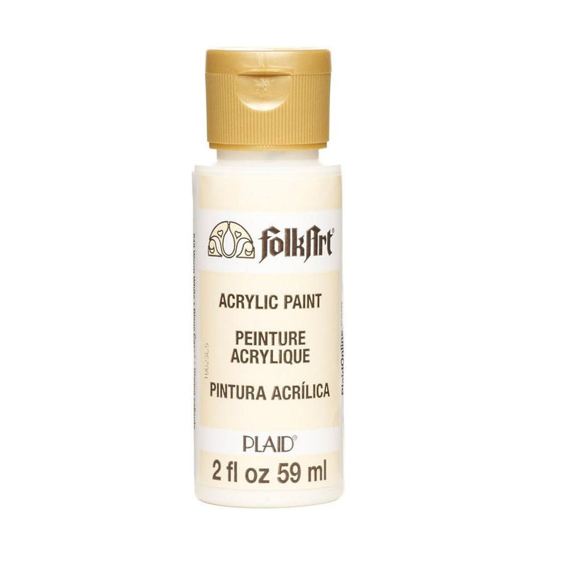 FolkArt Acrylic Matte Paint 2oz-Warm White Artist Pigment No. 649