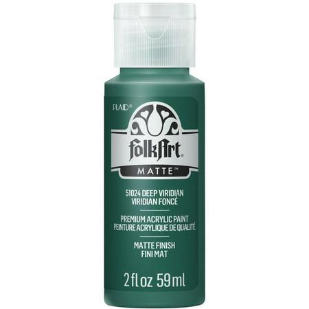 FolkArt Acrylic Paint Matte Finish 2oz Deep Viridian No. 51024