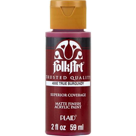 FolkArt Acrylic Paint Matte Finish True Burgundy Matte Finish (2 oz) No. 456