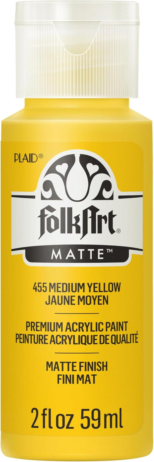 FolkArt Artist Medium Yellow Pigment Acrylic Paint