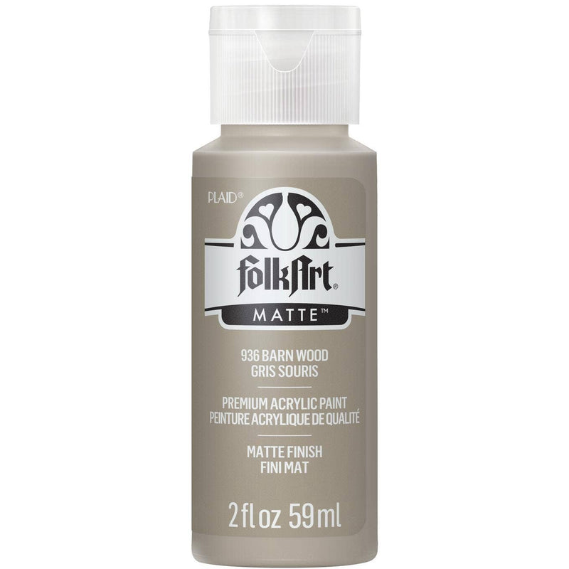 FolkArt Matte Acrylic Paint 2 oz: Barn Wood