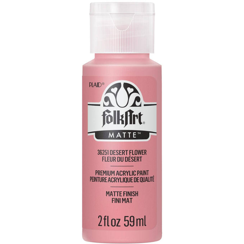 FolkArt Matte Acrylic Paint 2 oz: Desert Flower