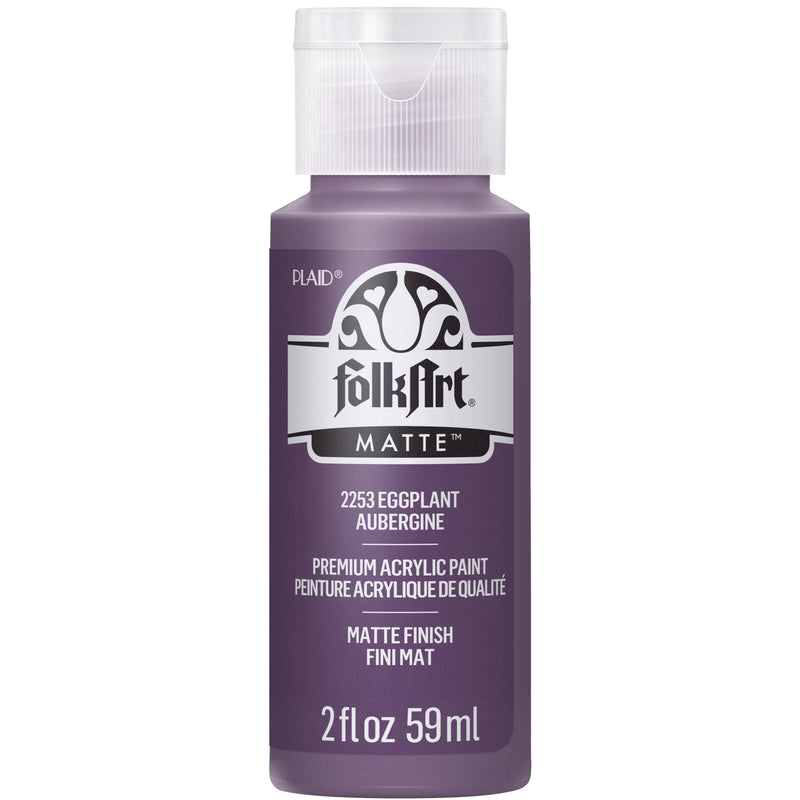 FolkArt Matte Acrylic Paint 2 oz: Eggplant