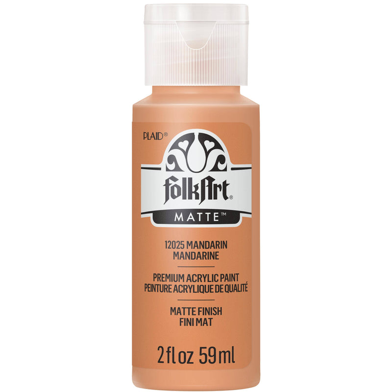 FolkArt Matte Acrylic Paint 2 oz: Mandarin