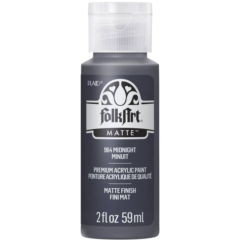 FolkArt Matte Acrylic Paint 2 oz: Midnight