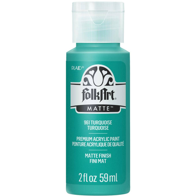 FolkArt Matte Acrylic Paint 2 oz: Turquoise