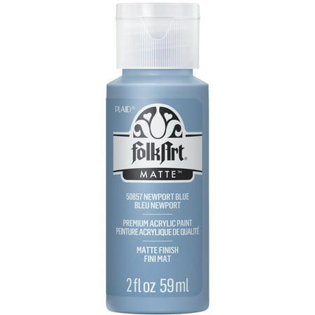 Folk Art Acrylic Paint 2 fl oz Matte Finish Newport Blue No. 50857