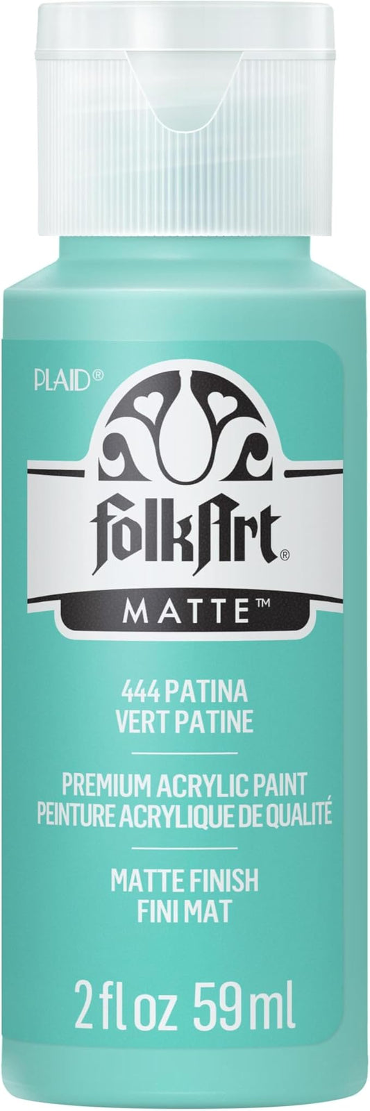 Folk Art Acrylic Paint Matta Finish  2oz Patina Color No.444