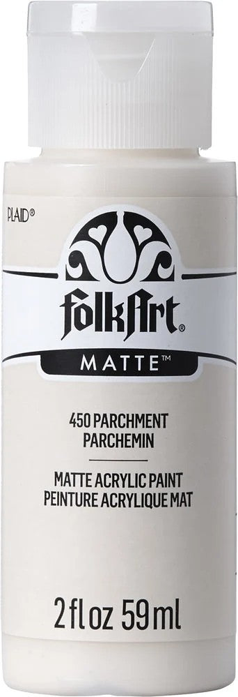 Folk Art Acrylic Paint Matte Finish 2 Fl Oz Parchment Color No. 450