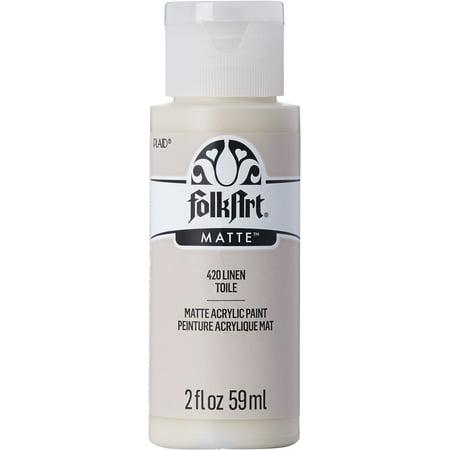 Folk Art Acrylic Paint Matte Finish Linen Color 2 Fl Oz No. 420