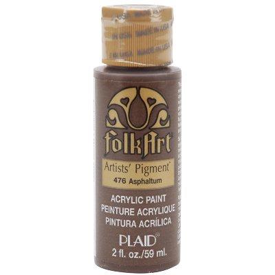 Folk Art Acrylic Paint Matte Finish  2 fl oz-Asphaltum  Color No. 476