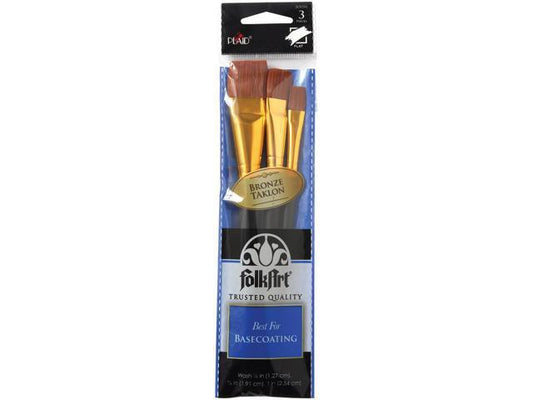 Folk Art Plaid Nylon Brush Set No. 50559