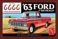AMT '63 Ford F-100 Pickup Four Sixes Ranch 1/25th Scale Plastic Model No. AMT1559