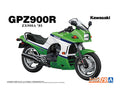 Aoshima Kawasaki GPZ900R ZX900A 85" 1/12th Scale Plastic Motorcycle Model No. AOS06499