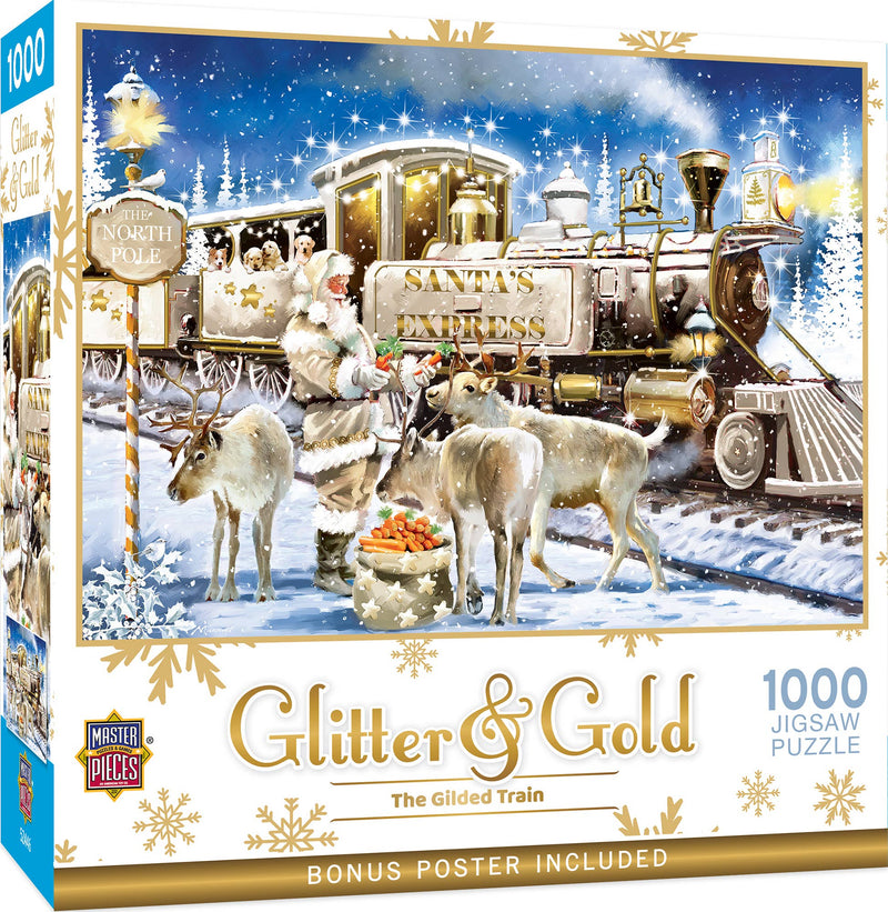 Glitter & Gold - The Gilded Train 1000 Piece Puzzle