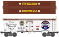 Ready Made Trains Gold Top Beer 36ft Wood Side Reefer Car No. RMT-86199-178