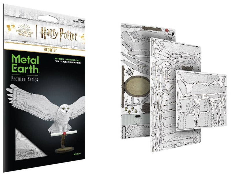 Hedwig Premium Series Harry Potter Metal Earth 3D model kit