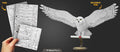 Hedwig Premium Series Harry Potter Metal Earth 3D model kit