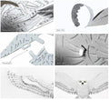 Hedwig Premium Series Harry Potter Metal Earth 3D model kit