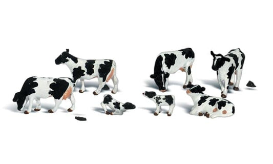 Woodland Scenics Scenic Accents HO Scale Holstein Cows 11 Pieces No. A1863