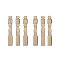 HouseWorks Dollhouse 6 Natural Wood Turned Newel Posts Miniature DIY Timber 1:12 Scale
