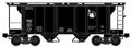 Ready Made Trains O Scale Jersey Central 34ft 2-Bay Covered Hopper No. RMT-86326