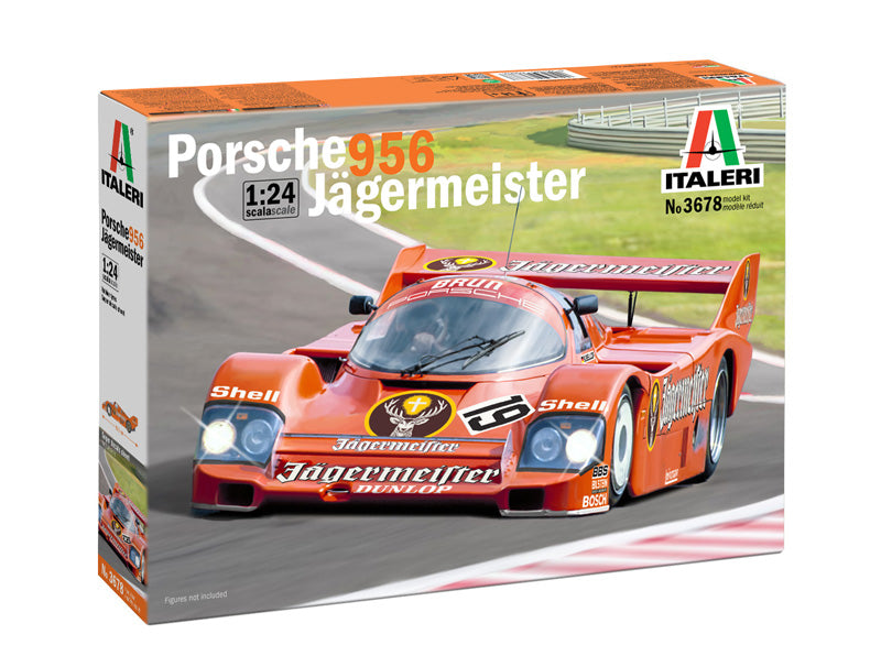 Italeri 1/24th Scale Porsche956 Jagermeister Plastic Car Model No. ITA3678