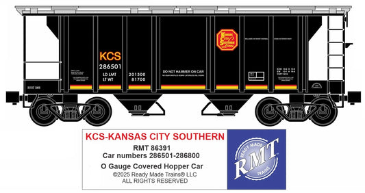 Ready Made Trains O Scale Kansas City SOU 34ft 2-Bay Covered Hopper Car No. RMT-86391