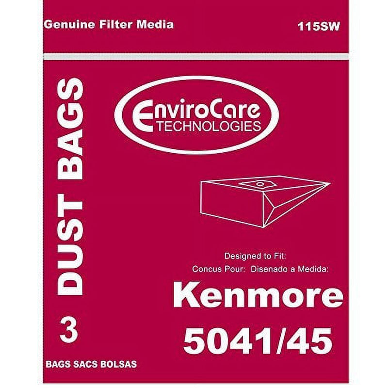 Kenmore 5041/45 Dust Bags 3 Pack Enviro Care Technologies Type H