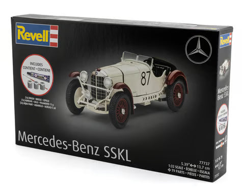 Revell 1/32nd Scale Mercedes-Benz SSKL Plastic Car Model Kit No. RMX77737