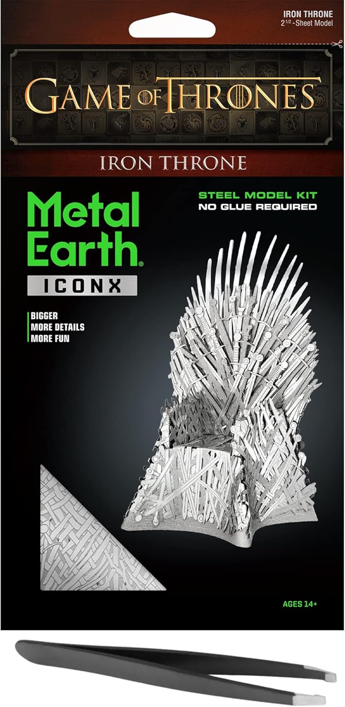 Metal Earth Premium Series Game of Thrones Iron Throne Steel Model Kit No. ICX122