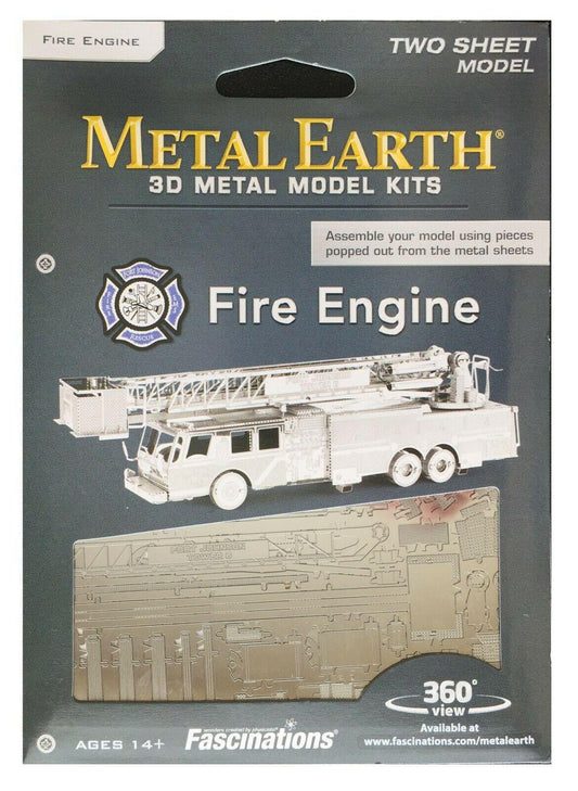 Metal Earth Fire Engine Truck 3D Metal Model Kit Fascinations