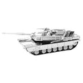 Metal Earth M1 Abrams Tank 3D Metal Model + Tweezer 12064