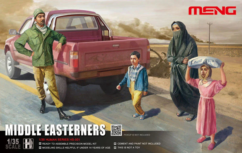 Meng Middle Easterners Figure Set of 4 -1/35th Scale No. HS001