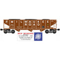 Ready Made Trains O Scale Milwaukee #-Bat Coal Hopper Car  No. RMT-66216