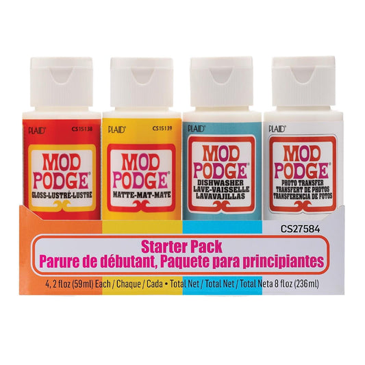 Mod Podge 4 Piece Decoupage Starter Pack  8 fl oz
