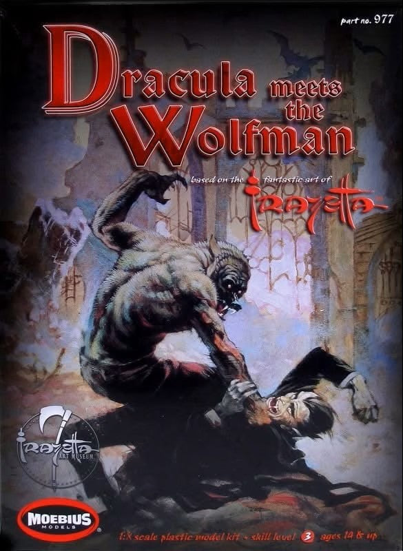 Moebius Models Dracula meets the Wolfman 1/8 Scale Model No. 977